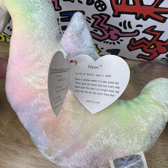 Beanie Babies LOT RARE Nanook Neon Almond Mystic Batty Smoochy Tag Errors On All - Picture 8 of 16